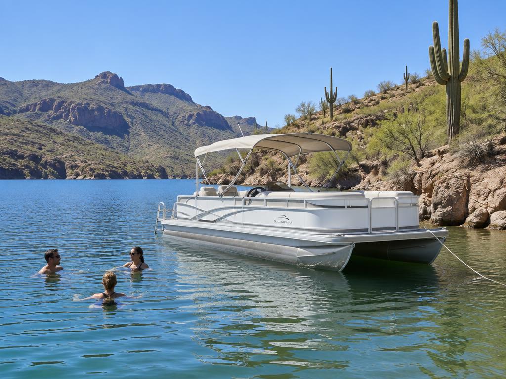Blue Heron — Pontoon on Lake Pleasant